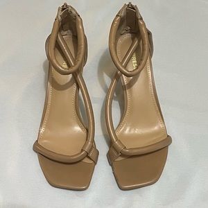 Tan heeled sandal by Express